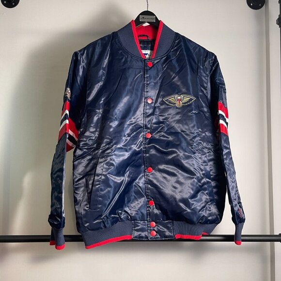 Starter New Orleans Pelicans satin jacket size XL - Picture 1 of 3
